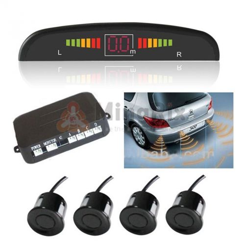 Car visual digital led display &amp; 4 sensors intelligent parking assistance system