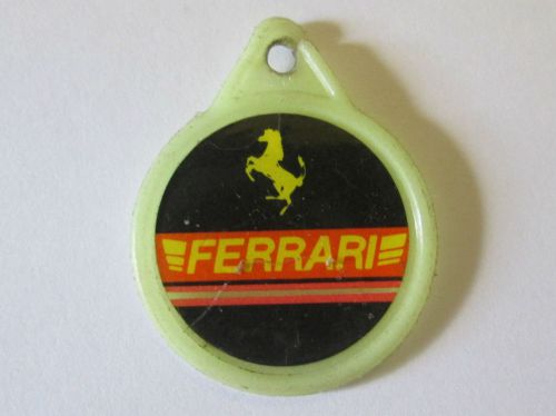 Vintage 1980 ferrari keychain/keyring fob