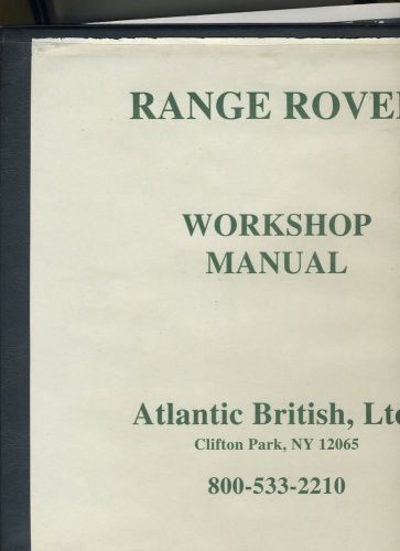 1995 range rover used original workshop manual land rover