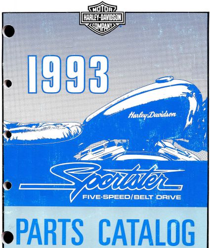 Find 1993 HARLEY-DAVIDSON XLH SPORTSTER PARTS CATALOG MANUAL -XLH-883