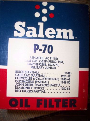 Vintage p-70 salem oil filter free shipping nip ships free