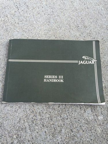 Jaguar 1984  xj6 series 3 handbook owners manual book