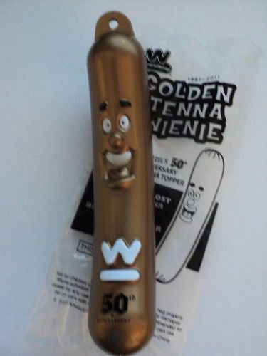 50th anniversary golden wienie antenna topper der wienerschnitzel hot dog wiener