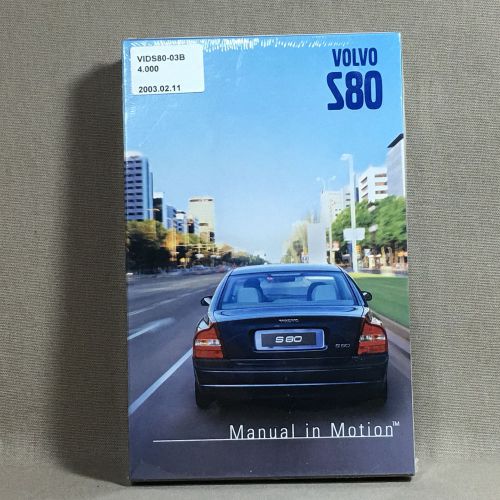 New sealed volvo s80 2003 owners manual in motion cd