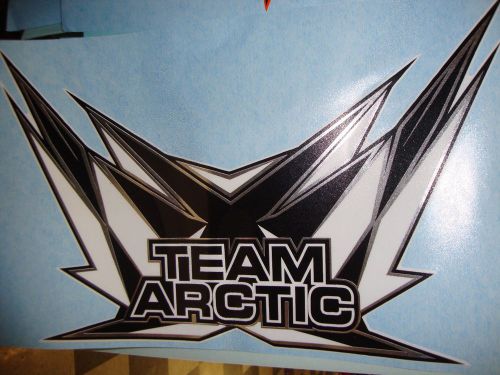 Brand new team arctic flag chrome decal ~ 5273-016
