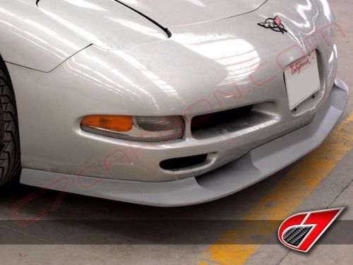 1997-2004 c7 carbon c5 chevrolet corvette zr1 style fiberglass front splitter