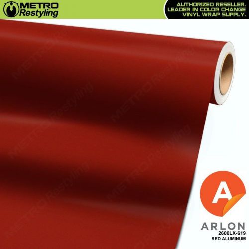 Arlon 2600lx-619 matte red aluminum vinyl vehicle car wrap decal film sheet roll