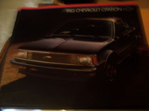 Lot of 9 1983 chevy citation   brochures