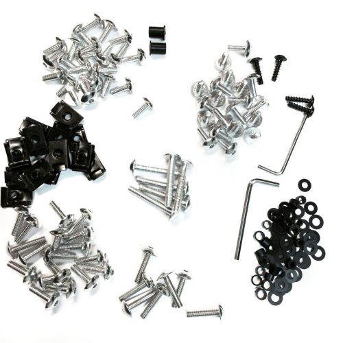Complete fairing bolts kits for honda cbr 600 f4i cb250r cb1000r cb1100 silver