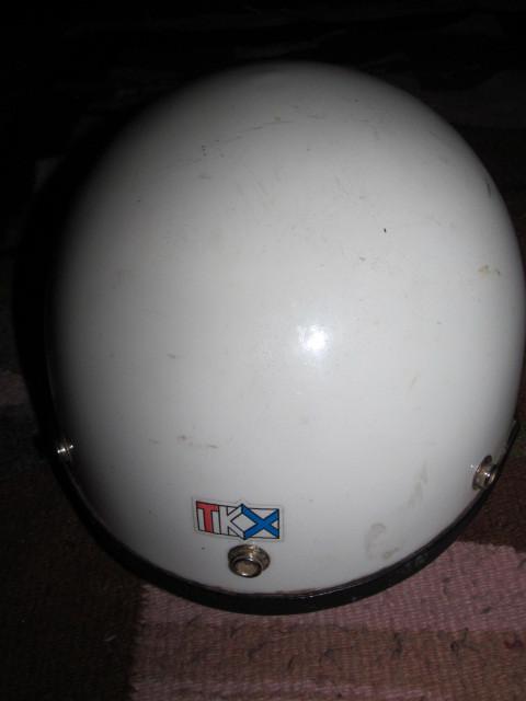 Vtg 1966 tkx motrcycle helmet size 6-7/8 - 7-1/8" usa