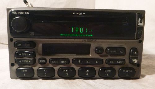 02 03 04 ford explorer sport trac radio cd cassette player 3l2t-18c868-bc v00006