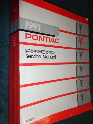 1991 pontiac  firebird shop manual / service book / trans am / formula original