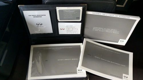 Infiniti owner&#039;s guide (complete set)