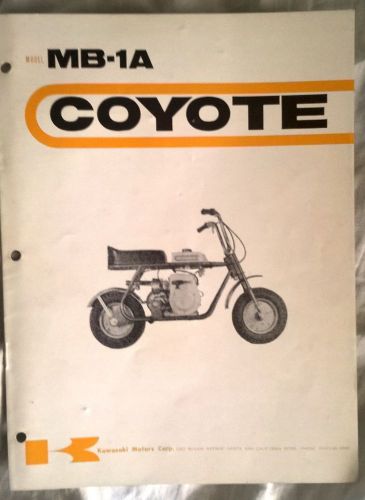 Kawasaki mb-1a coyote owner service manual