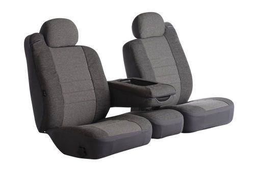 Fia oe37-24 gray custom fit front seat cover split seat 40/20/40 gray tweed