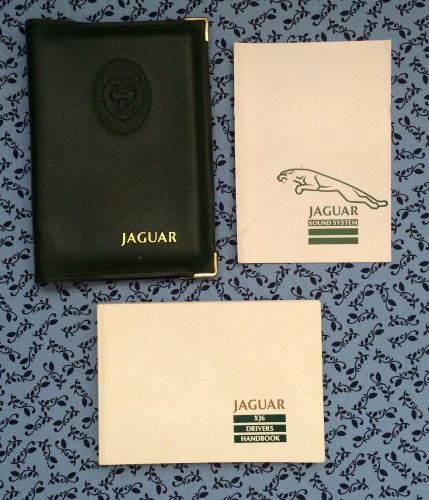 1995 jaguar xj6 vanden plas owners manual w/ audio guide &amp; case oem set mint