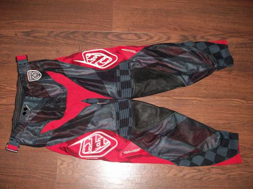 Tld troy lee designs se pro pant size 30 checker grey motocross mx riding gear
