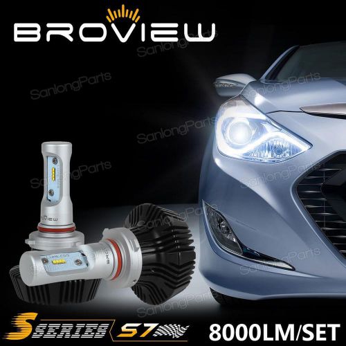 Broview s7 9005 9040 25w 4000lm/pc led bulbs aftermarket headlights hi beam x2
