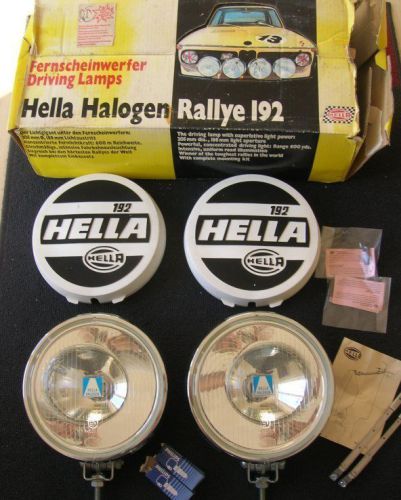 Hella rally fog lamps lights bmw 2002 audi quattro porsche 911 mb rallye 192 nos
