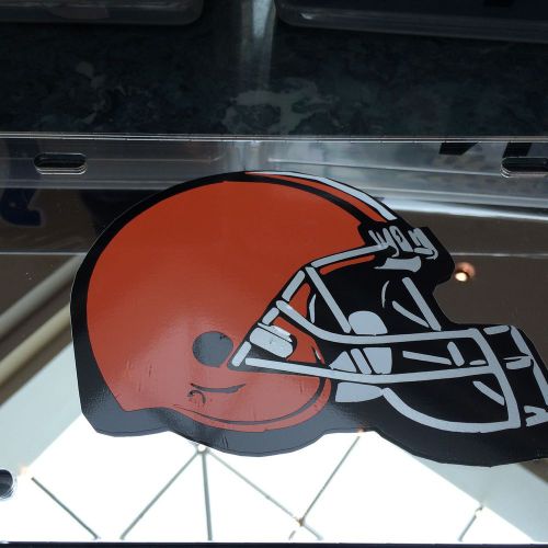 Nfl - acrylic cleveland browns helmet license plate