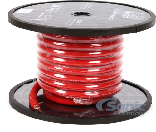 Xs power xpflex0rd-50 50 ft. spool of 0 awg red cca amplifier power/ground cable
