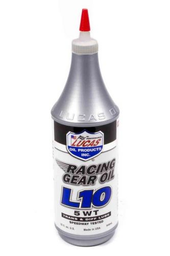 Lucas oil racing gear oil l10 gear lube 5wt 1 qt p/n 10460