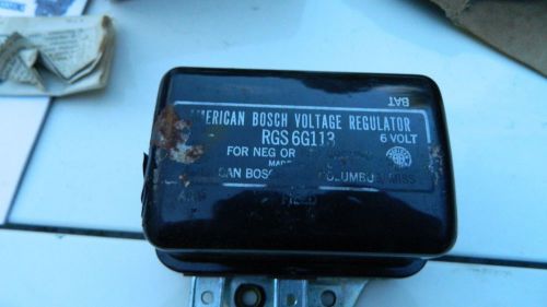 Vintage voltage regulator  american bosh 6v