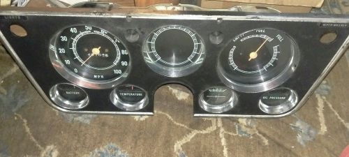 1971  chevy c10  dash cluster gauges
