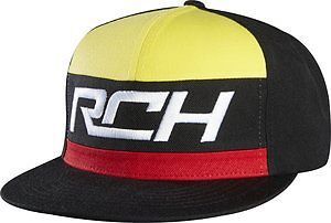 Fox racing rch mens select snapback hat black/yellow