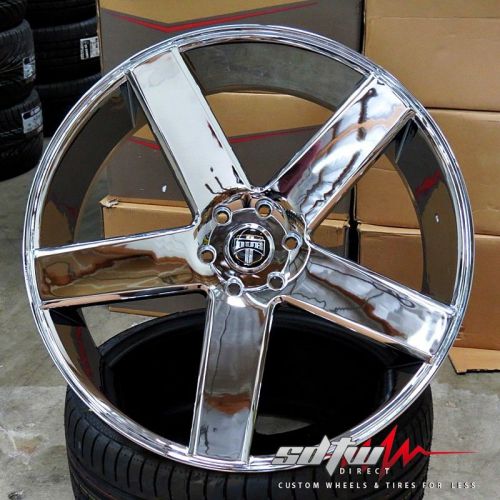 28&#034; dub baller s115 chrome wheels fits cadillac chevy gmc 1500 yukon sierra ford