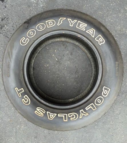 Vintage f60-15 goodyear polyglas gt tire, muscle car, mustang boss gm chrysler
