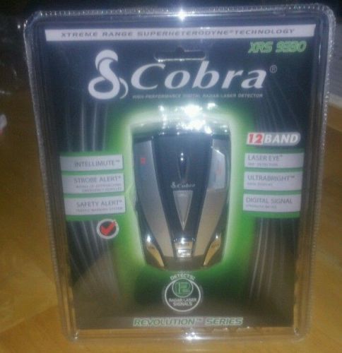 Cobra xrs 9330 high-performance digital radar/laser detector - brand new sealed