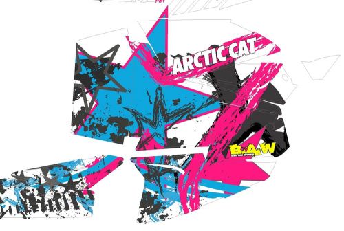2013+ arctic cat rave wrap graphics snowmobile graphic kit wraps decals