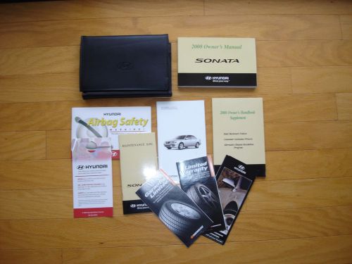 2008 hyundai sonata manual with case  &amp; various supplements