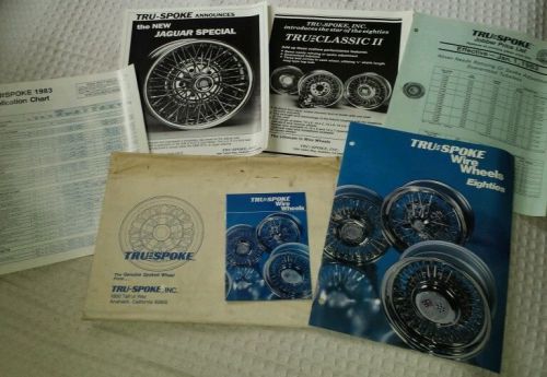 Nos tru spoke tru ray classic wire wheels shop catalog htf rare!!! memorabilia