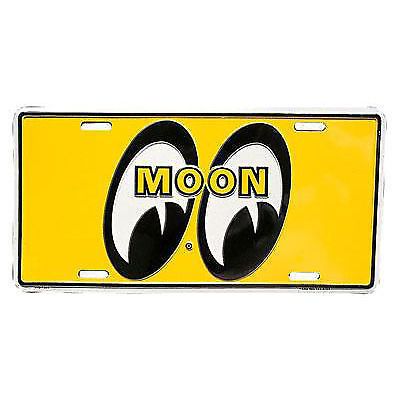 Moon logo novelty license plate hot rat rod custom gasser nhra drag racing vw