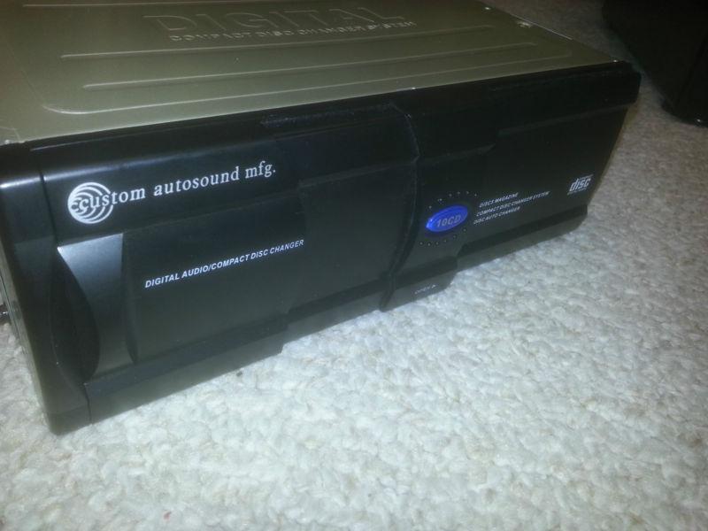 Custom autosound manufacturing mfg. 10 disc cd changer as is untested