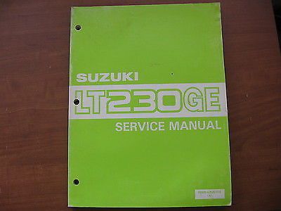 1985 suzuki lt 230 ge factory repair service manual atv 4 wheel