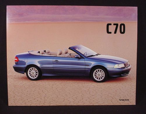 1998 volvo c70  sales features flyer - original