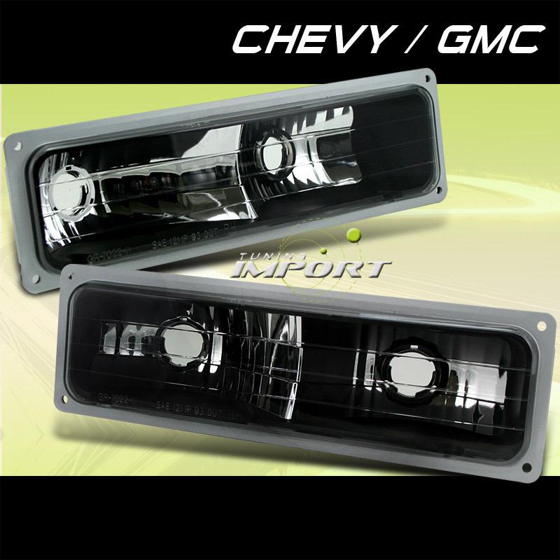 88-98 chevy silverado gmc sierra bumper turn signal light 93 94 95 pair lh+rh