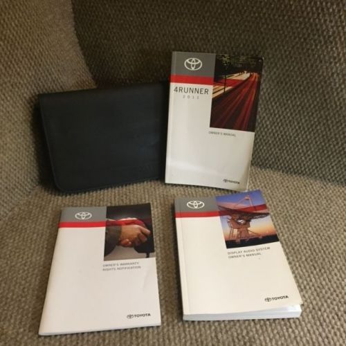 2011 toyota 4runner owners manual with warranty guides, navigation book and case