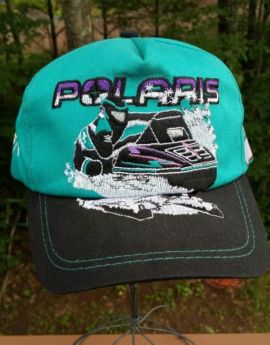 Vintage polaris rxl snowmobile racing hat graphic logo snapback snow machine cap