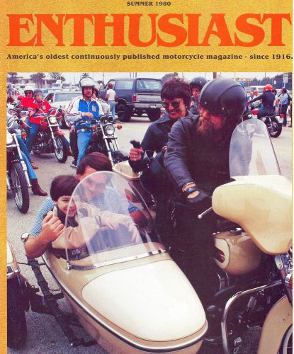 Summer 1980 harley-davidson enthusiast magazine -fxb sturgis-mda-duqoin-rockies
