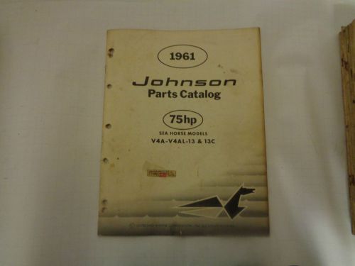 1961 johnson parts catalog  75 &#034;a&#034; hp  motors @@@check this out@@@