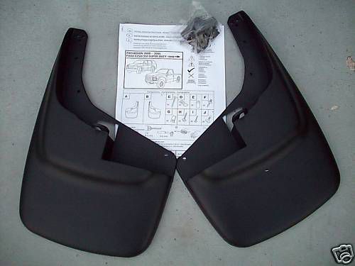 2003 2004 2005 2006 ford f250sd f350sd mudflaps front set of 2