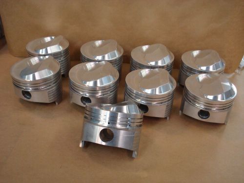Bbc je pistons 4.375 bore 1.705 comp height domed set of 9 **make offer