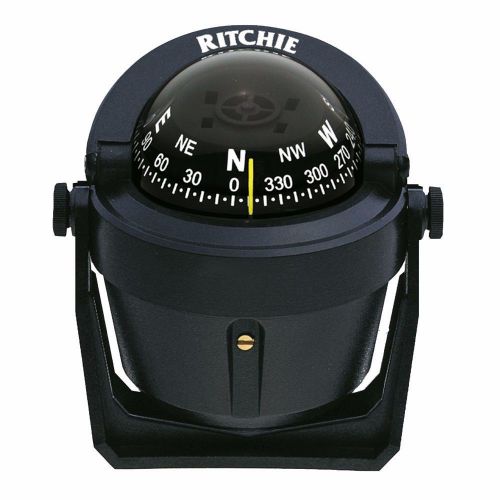 Brand new ritchie b-51 explorer lighted compass, bracket mounted black