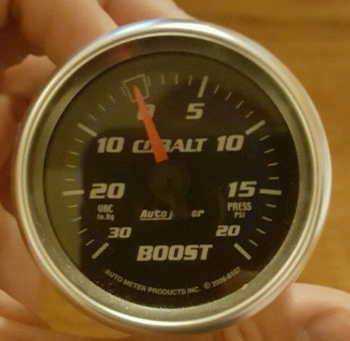 Auto meter 6107 cobalt 2 1/16&#034; mechanical boost gauge 0-20 psi