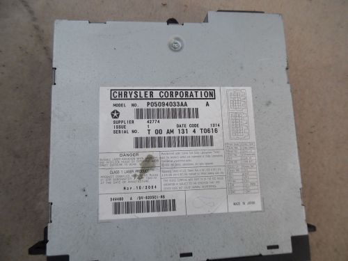 05 - 07 dodge caravan town and country dvd 6 disc changer p05094033aa