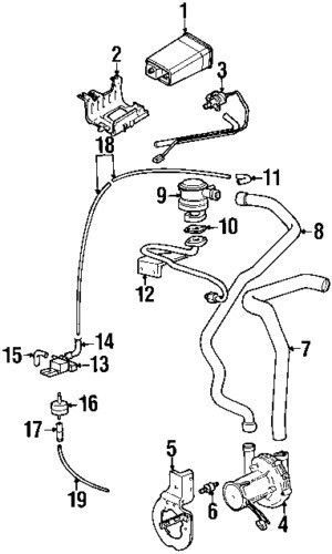 Volvo (1993-2002) vacuum line coupler elbow hose 45 deg tapered coupling # 15